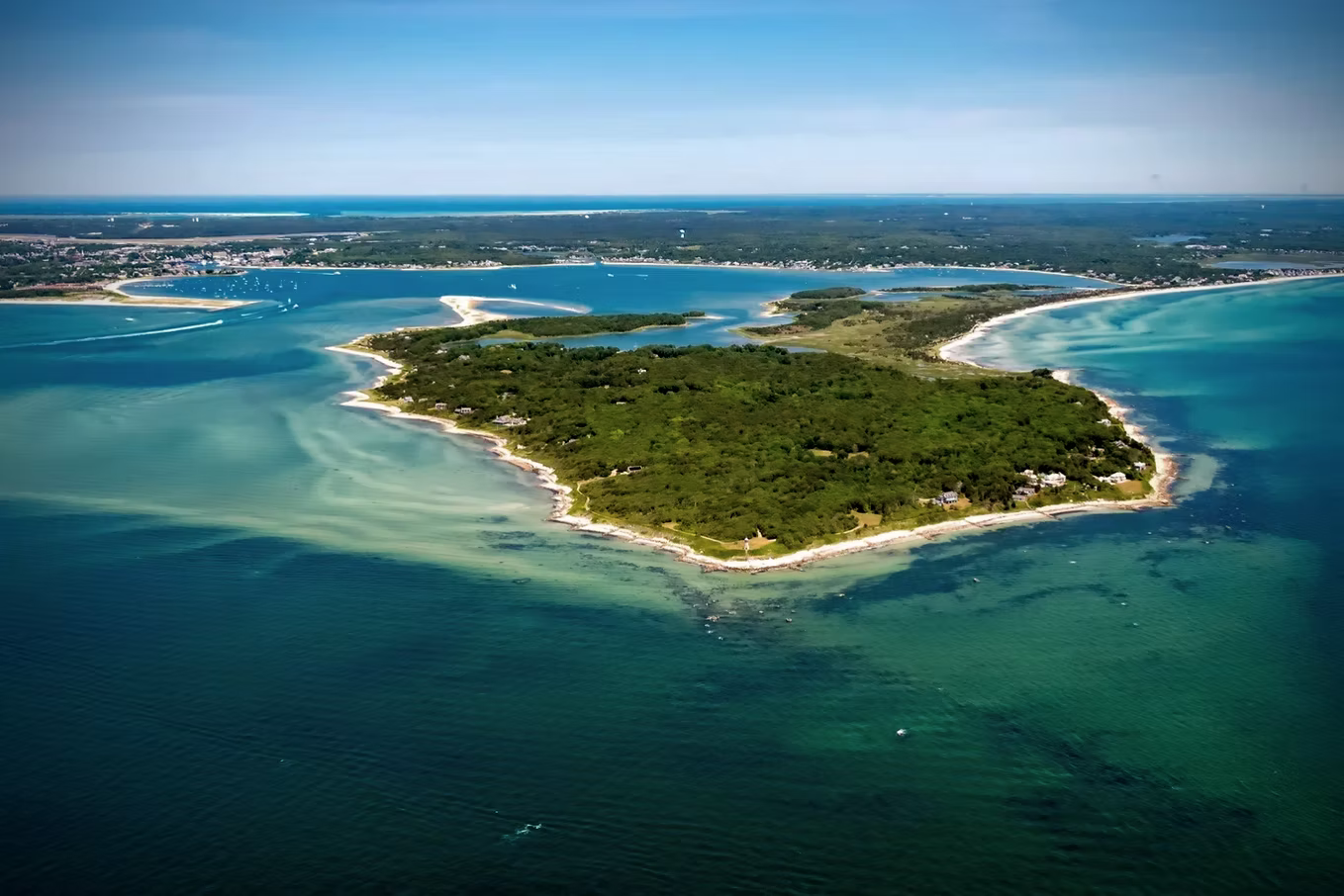 Aerial view of Great Island